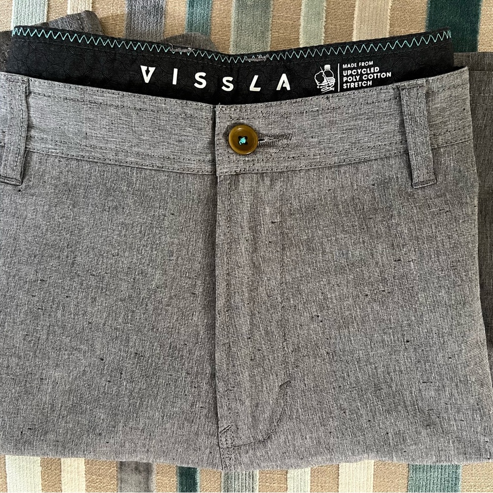 VISSLA Men’s Hybrid Performance 8” Stretch Shorts Chino Swim Surf Fishing 38